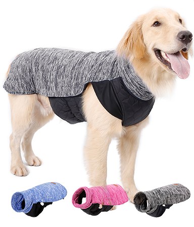 Nordic Reversible Long-Collar Warm Dog Vest Jacket