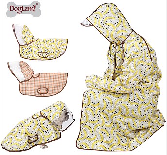 Vintage Printed Matching Human Raincoat