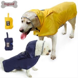 Lightweight Eco-Friendly Waterproof Dog Raincoat