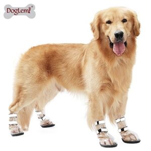 Waterproof Dog Rain Boots, Set of 4