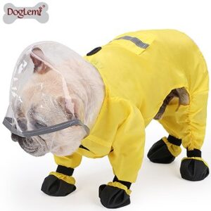 Dog Shoes and Raincoat One-Piece Suit