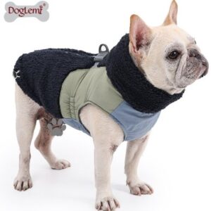 Warm Color Zipper Dog Coat