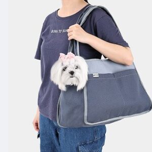 Color-Block Canvas Shoulder Bag