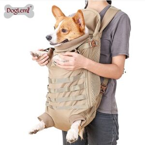 Breathable Tactical Backpack for Medium Dogs