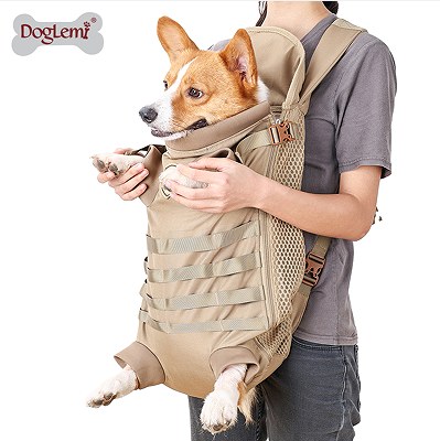 Breathable Tactical Backpack for Medium Dogs