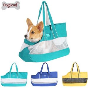 Fresh-Style Breathable Canvas Pet Carrier Bag
