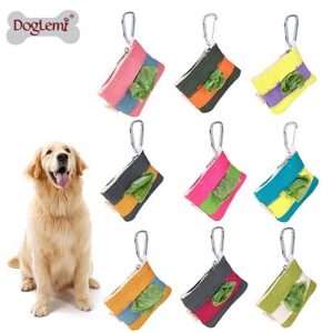 INS Style Portable Dog Poop Bag Holder and Cleanup Pouch