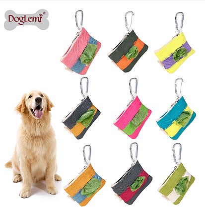 INS Style Portable Dog Poop Bag Holder and Cleanup Pouch