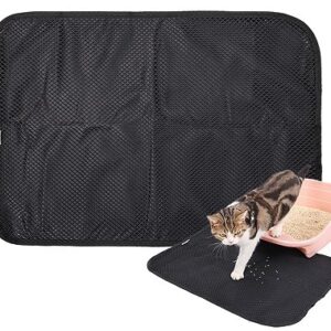 Double-Layer Cat Litter Mat, Anti-Tracking Splash-Proof Cat Toilet Mat