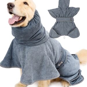 Absorbent Pet Bathrobe and Dog Bath Towel