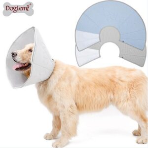 Upgraded Massage Pet Neck Collar, Elizabethan Recovery Collar for Cats and Dogs