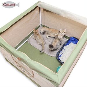 Cat Birthing Tent, Enclosed Pet Whelping House for Cats and Dogs