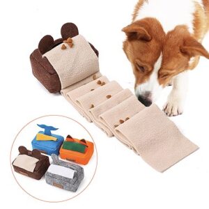 Creative Tissue Box Pet Snuffle Treat-Hiding Toy