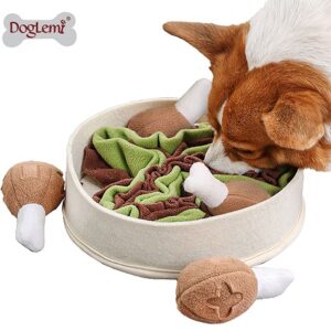 Chicken Drumstick Bucket Dog Puzzle Snuffle Toy