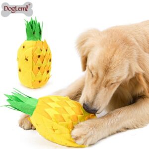 Pineapple Plush Snuffle Dog Toy
