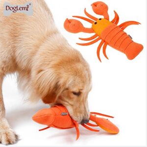 Squeaky Plush Lobster Dog Snuffle Toy