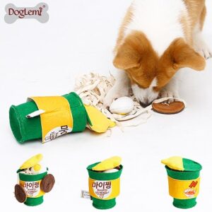 Ramen Cup Treat-Dispensing Slow Feeder Snuffle Dog Toy
