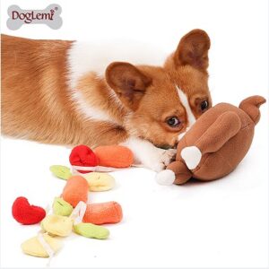 Roast Turkey Treat-Hiding IQ Snuffle Dog Toy