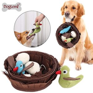 Bird Nest Puzzle Treat-Dispensing Dog Snuffle Toy