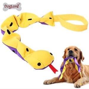 Two-Tone Snake Treat-Dispensing Toy