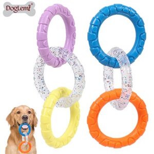 Dopamine Color TPR Dog Chew Ring Toy