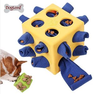 Bite-Resistant Cube Box Puzzle Dog Toy
