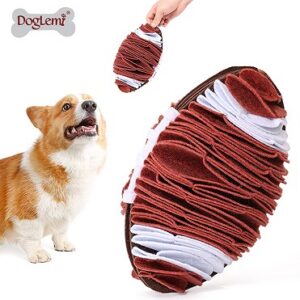 Foldable Football-Shaped Dog Snuffle Treat-Dispensing Toy
