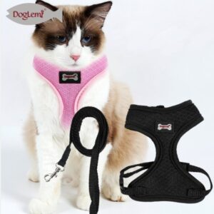 Breathable Mesh Cat Harness and Leash Vest