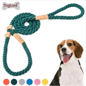 Multi-Color Cotton Rope Dog Training Slip Lead