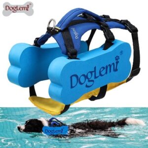 Two-Use Dog Swimming Life Jacket Harness