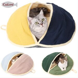 INS-Style Fan-Shaped Deep Sleep Cat Bed and Hammock