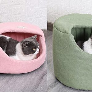 Japanese Cotton-Linen All-Season Cat Bed