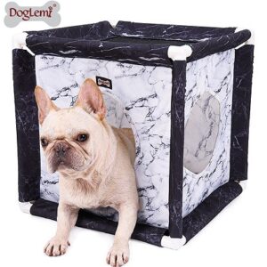 Marble-Pattern Cat Hammock House