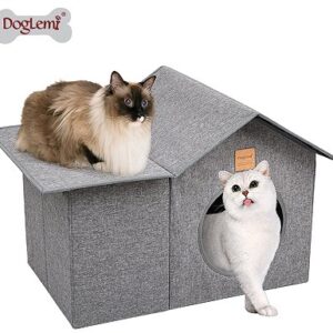 Large-Space Outdoor Waterproof Cat House