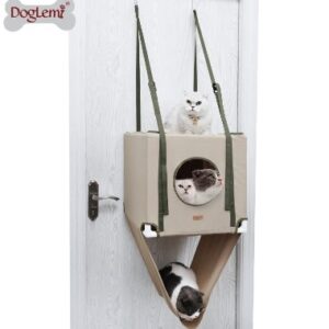 Khaki Over-the-Door Cat Hammock