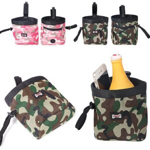 Camouflage Pet Training Treat Bag with Waste Bag Dispenser