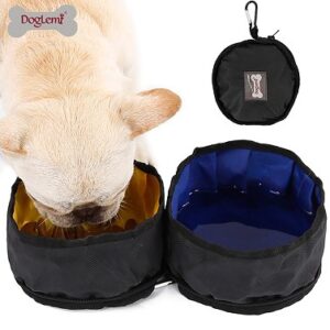 Dolemi Outdoor Double Foldable Dog Bowl