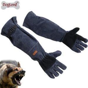 Thick Genuine Leather Anti-Bite Gloves