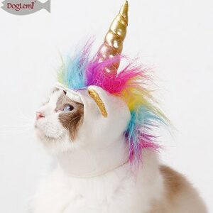 Halloween Unicorn Pet Hood for Cats and Small Dogs