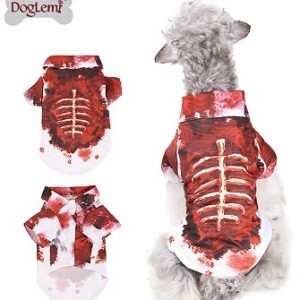 Halloween Blood-Stained Shirt Pet Costume