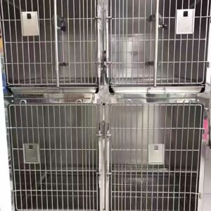 Pet Stainless Steel Hospital Cage (Material: 304 Stainless Steel) Four Cages